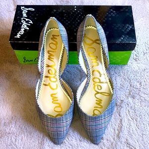 Sam Edelman Rodney plaid pointy toe ballet flats